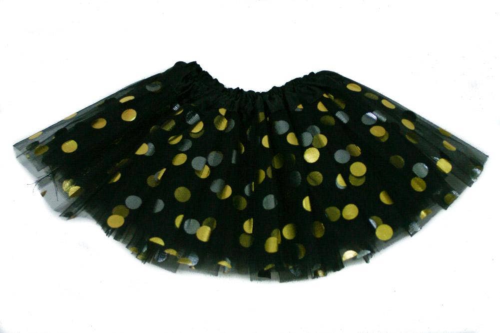 Gold Polka Dot Baby Tutu: Aqua