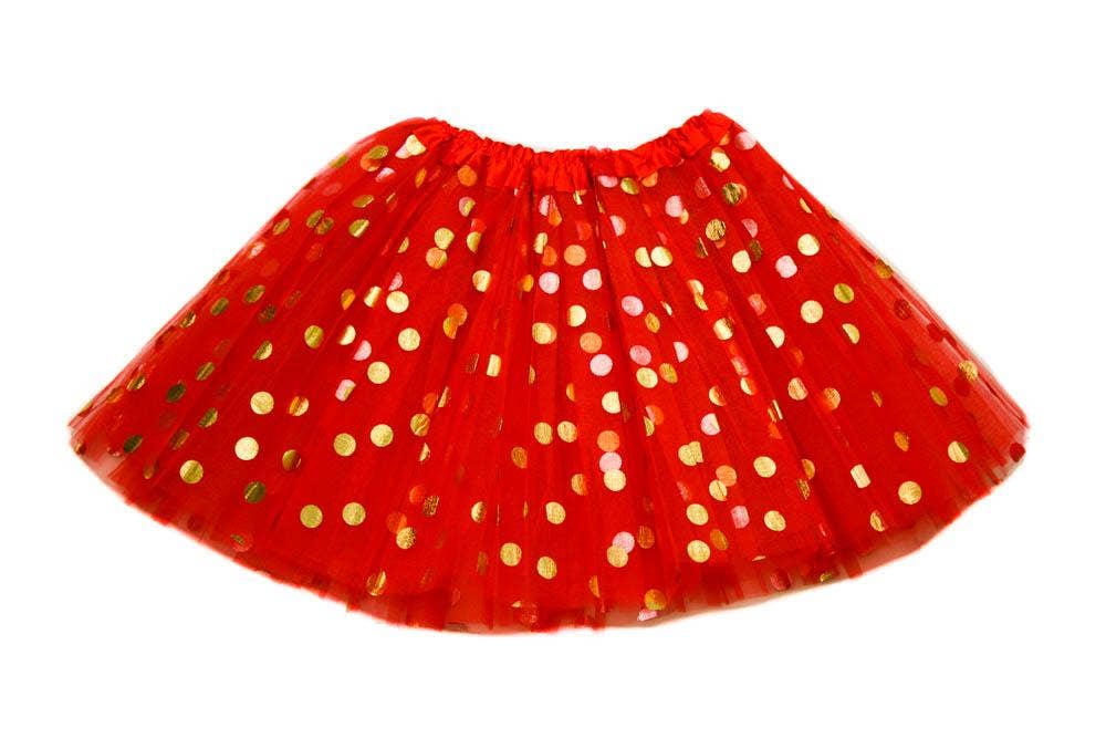 Gold Polka Dot Baby Tutu: Aqua