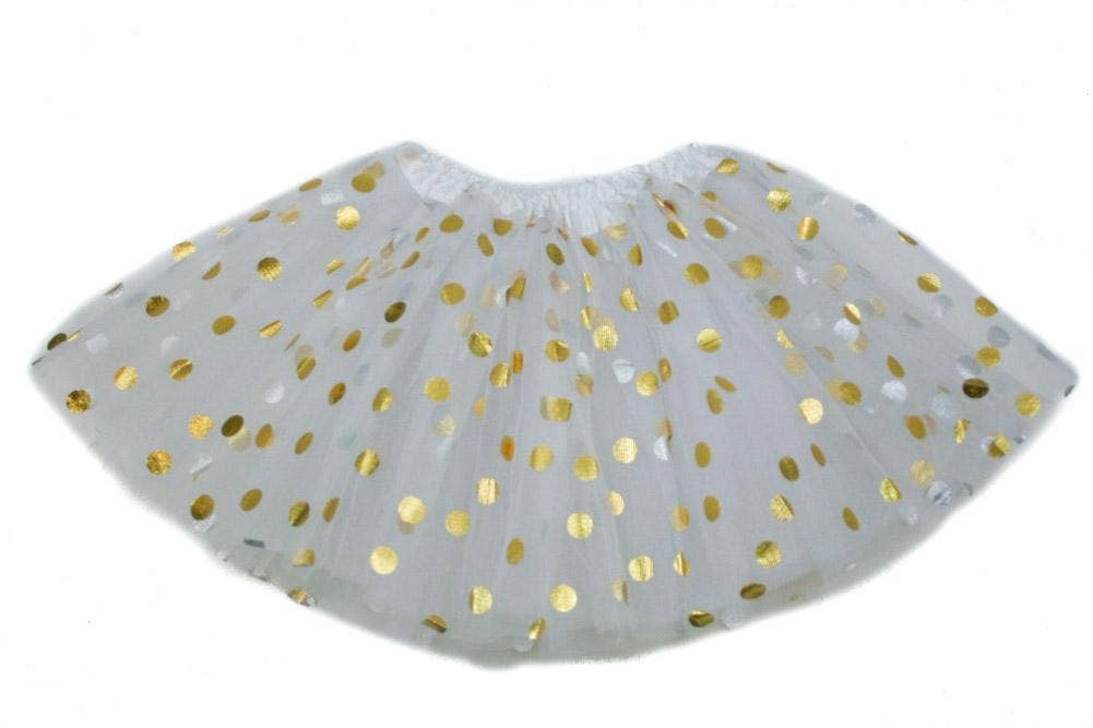 Gold Polka Dot Baby Tutu: Aqua