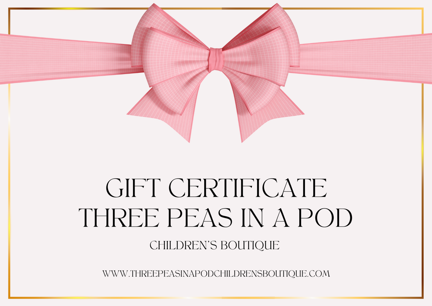 Three Peas In a Pod Gift Card